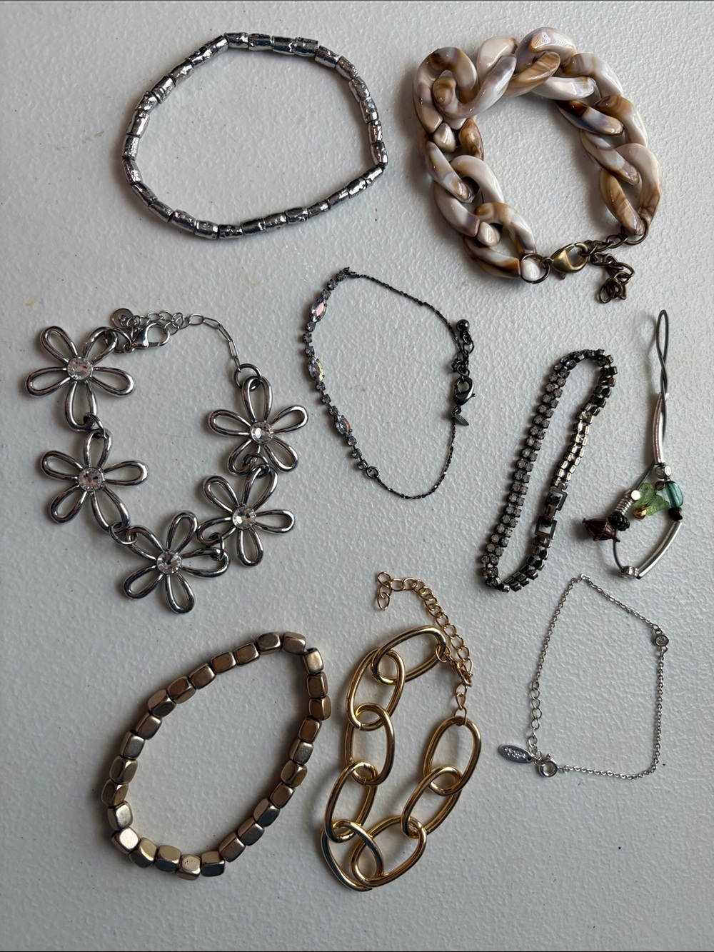 Lot of delicate bracelets